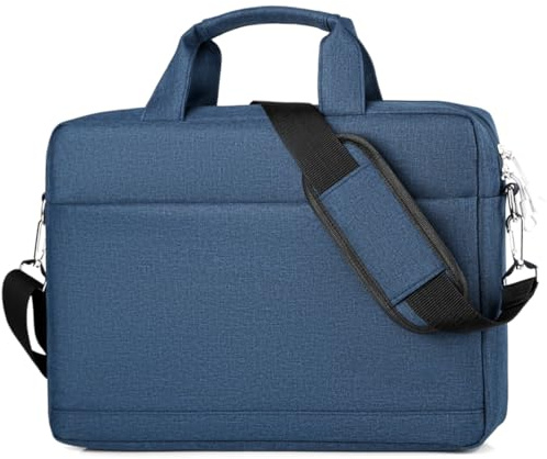 ENEN Bleu Sacoche Ordinateur Portable 15,6 Pouces, Sac à Bandoulière Imperméable PC Portable Sacoche de Protection | pour 15-15,6 Pouces Laptop Notebook Homme Femme