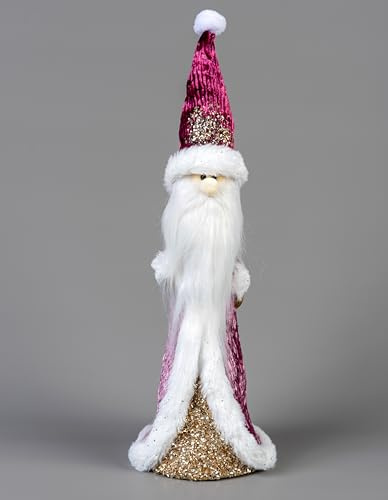 SHATCHI Centrotavola natalizio con renna, albero di renna, unicorno, centrotavola, decorazione per la casa, per feste di Natale, decorazione per finestre, 34 cm, Babbo Natale