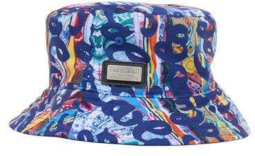 Carlo Colucci Unisex Wendehut Blau/Mehrfarbig L-XL