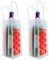 Lot de 2 sacs isothermes pour bouteille de vin et de bière - Refroidissement instantané et garde votre boisson froide - Garde au frais et au frais - Champagne et vin (rouge)