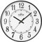 MPM Quality Design Wanduhr, Schwarz/Weiß, Modern Kunststoff Uhr, Glas, Quarz-Uhrwerk Sweep, 295x295x45 mm, für Wohnzimmer, Schlafzimmer, Küche, Büro und in jeden Raum