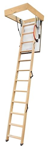 4iQ Group Bodentreppe Gedämmt 90 x 80 cm - Dachbodentreppe U-Wert 0,86 - Dachbodenluke Raumspartreppe Innen - Bodenluke mit Treppe bis zu 150 kg Traglast