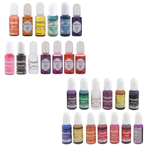 Christol tinte colorante de resina epoxi UV 13 colores líquido resina de pigmento epoxi colorante resistencia a la decoloración tinte translúcido de 10ml