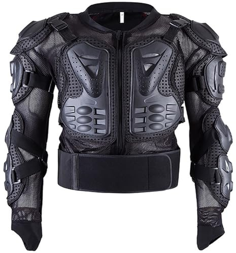 Motorrad-Personenschutzweste Für Erwachsene, Motorrad-Taillenschutz, Anti-Fall-Offroad-Panzerung, Motorradpanzerung, Rückenprotektor, Ellbogenschutz Zum Snowboarden, Skifahren Black,5XL