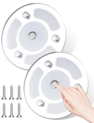 Plafonnier LED 12V Camping Car, Lumières LED 12V pour Camping-Car avec Interrupteur Touch Control, Dimmable 3W LED éclairage pour Camping-car 3000K RV de Toit de Lampes pour Camping-Car, Bateau