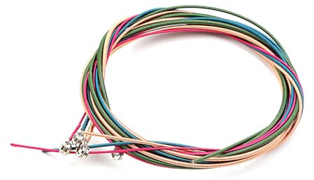 RuiJOTWAT Cuerdas de bajo Juego de 4 cuerdas de bajo de colores para piezas de guitarra eléctrica