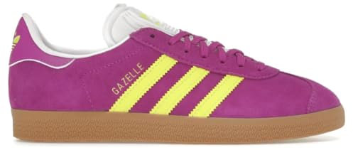 Adidas Gazelle - Tenis para mujer, Purple Burst Solar Yellow, 7 US