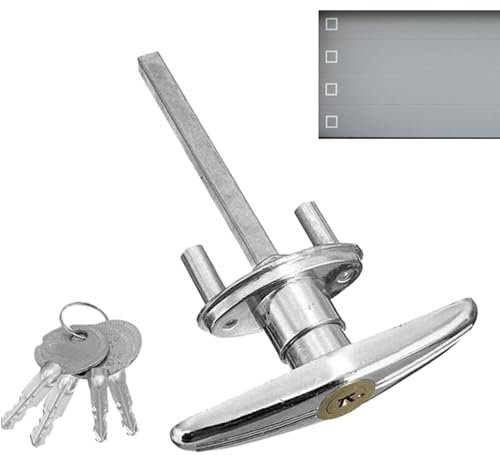 Truck Topper Lock - T Handle Latch | T-Handle Canopy Replacement Lock | Zinc Alloy T-Type Handle Door Lock | T Handle Garage Lock | Door Lock Replacement for Barns, Backyard Playhouse