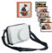 HIYQIN Kamera Tasche und Zubehörset Kompatibel mit Fujifilm Instax Wide 400, für Instax Wide 400/210/300, LOMO Hart-Eva-Hülle mit Fotoalbum, Rahmen und Schultergurt - Grau