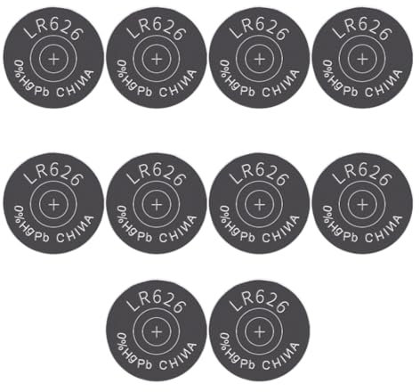 Xuanxi 10Pcs LR626 AG4 377 177A SR626SW Battery 1.5V Button Coin Batteries for Calculators LED Light Toy Watches Devices