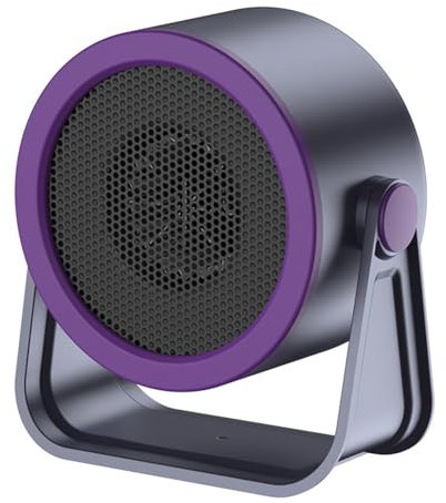 Lbvzxkad 500W Chauffage Électrique Portable Soufflant d'air Chaud de Bureau Radiateur D'Espace pour Bureau Chambre Chauffage Ventilateur Prise EU-B