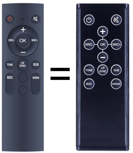 RYQIF Ersatzfernbedienung für Teufel CB 52 II RC | CB52 THX CINEBAR | Keine Einrichtung Erforderlich,Empfindlich,Voll Funktionsfähig