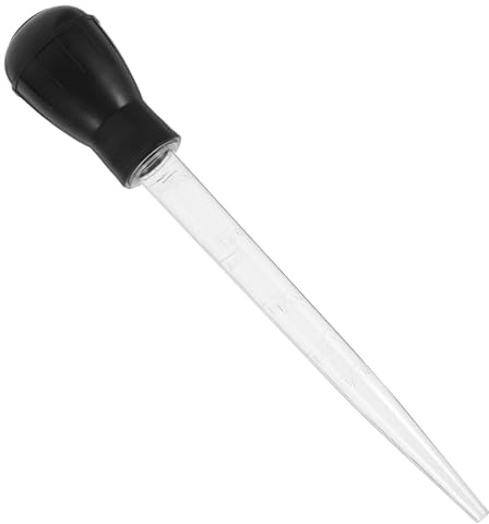 HOMOCONO Injecteur Marinade Viande Noir Réutilisable en Plastique Outil la Cuisine pour Barbecue et Camping Poire à Jus Pratique pour Badigeon et Injection de Condiments Alimentaires