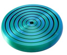 Vyloky 3D-gedruckte PLA-Entspannungsscheibe - Spiral-Vieleck-Fidget-Spielzeug als Tischdeko - In Mehreren Farben für Büro - Schule und Reisen (Laser-Grün,1er Set)