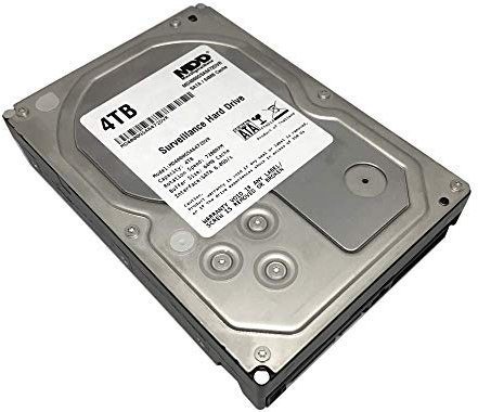 MDD MAXDIGITALDATA MaxDigitalData 4TB 64MB Cache 7200PM SATA 6.0Gb/s 3.5'' Internal Surveillance CCTV DVR Hard Drive (MD4000GSA6472DVR) - w/ 2 Year Warranty (Renewed)