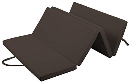 Gutekissen® Weichbodenmatte Gymnastikmatte Turnmatte Fitnessmatte Faltmatratze 4 EKO MAT (200x120x5, Dunkelbraun)