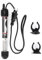 Tnfeeon Aquarium Mini Tige de Chauffage, réservoir d'eau pour Poissons Submersibles Chauffe-Eau réglable EU Plug 220-240V(EU 25W)