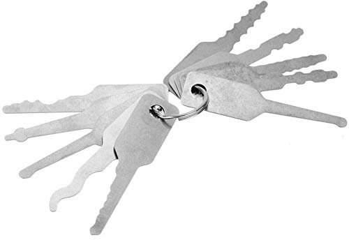 Yorimi Edelstahl Lockpicking Set Lockpicking Set Lock Picking Set für Sicherheitsschlösser Multifunktions Schlüssel Set