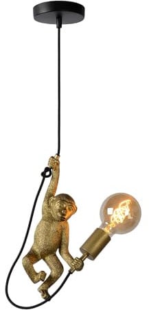 LUCIDE EXTRAVAGANZA CHIMP - Pendelleuchten - Ø 17,6 cm - 1xE27 - Schwarz