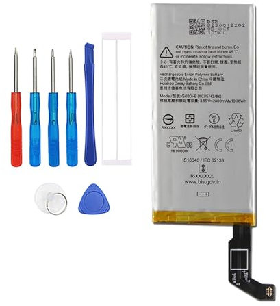 Vvsialeek G020I-B Batterie de téléphone portable compatible avec Google Pixel 4 G020M G020I GA01188-US avec kit d'outils