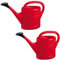 Gießkanne 5 L (2X) ROT Blumenkanne Gartengießkanne