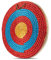 Kjzeex 50x50 cm Traditionelles Festes Bogen-Bogenschießen-Ziel, Outdoor-Sportjagd-Schießziel, Zwei Schichten