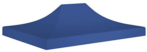 vidaXL Techo de Carpa para Celebraciones Cenador Toldo Cubierta Superior Carpa Plegable Jardín Patio Marquesina Fiesta Azul 4x3 m 270 g/m²
