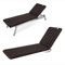 HAVE A SEAT Luxury - Liegenauflage, Auflage Gartenliege (Braun) 200 x 60 cm, 8 cm dick, Waschbar bei 95°C, Orthopädisch, Bequeme Polsterauflage für Sonnenliege, Liegestuhl, Relaxliege