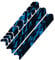 AlphaShield Fahrrad Rahmenschutz Kettenstreben Schutz Folie Aufkleber Rahmen Schutz Carbon MTB BMX Lackschutz Folie R161 (16 Future Neon Blau)