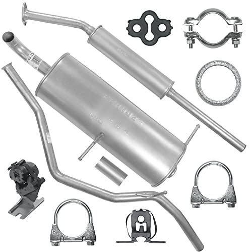 Adamot Auspuff Auspuffanlage Schalldämpferset für Peugeot 307 1.6