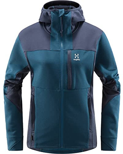 Haglöfs Vassi Mid Hood Pile, Oceano Scuro/Tarn Blue, XS Donna
