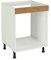 PEGANE Meuble Bas de Cuisine pour Four Coloris chêne Cortez - Hauteur 85 x Longueur 60 x Profondeur 58 cm