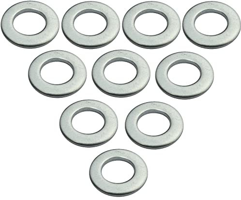 AERZETIX - C49165 - Lot de 10 Rondelles plates universelles M5 - en acier inox A4 - Ø extérieur 10mm - épaisseur 1mm DIN125