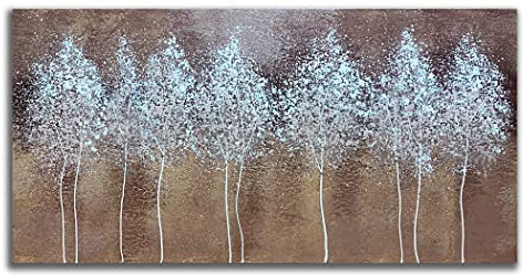 Yika Art Dipinti 3D Moderna Pittura a olio astratta dipinta a mano su tela Quadro astratto Decorazione da parete per soggiorno - Albero della vita Wall Art - 60 x 100 cm