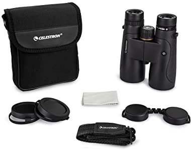 Celestron 72325 Nature DX 10x50 Fernglas für Natur- und Vogelbeobachtungen, vollvergüter mit BaK-4-Prismen, gummiarmiert, anlaufgeschützt und wasserdicht