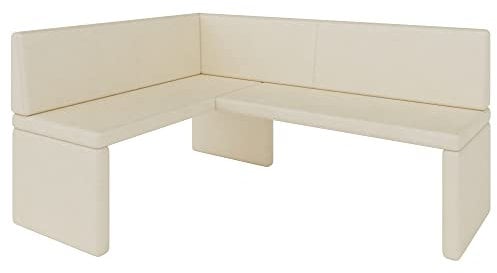 Eckbank Akiko Corner Bench - Eckbankgruppe für Ihrem Esszimmer, Küche modern, Sitzecke, Essecke. Perfekt für Küche, Büro und Rezeption. Solide und Starke Verarbeitung. (Soft 18, 128x168cm Links)