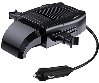 LICHENGTAI Auto Heizung, 360 Grad Drehung Auto Heizlüfter 2 in 1 Auto Heizung Entfroster Auto Heizung und Kühlventilator, Zigarettenanzünder für alle 12 Volt,150 Watt Autos, Autos und Fahrzeuge