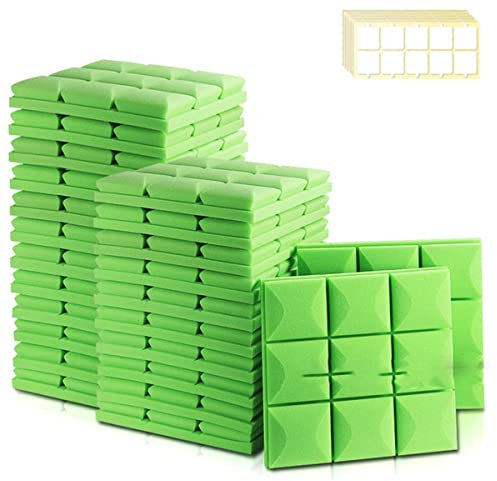 Akustik-Panel-Wandaufkleber 6 12 24 schalldichter Schaumstoff für Musikstudio, Akustikschaumstoff, Schalldämmung, Tür, Heimzubehör, MGT-Grün, hohe Dichte, 24 Stück