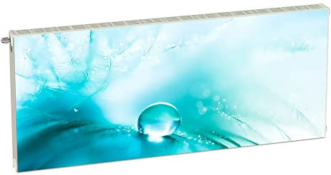 Magnetic Radiator Cover Blue Abstract 140 x 60 cm Heating Cover Cover Magnetic Cover Mat Fridge Made of One Flexible Magnet Digital Print