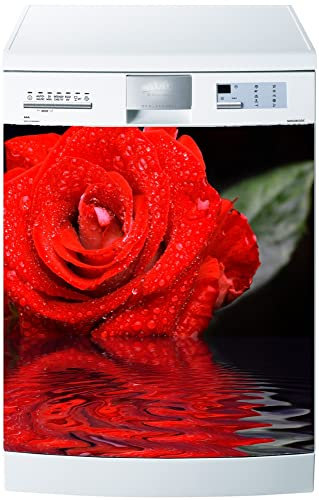 Jm-Déco Stickers Lave Vaisselle Rose Dimensions 60x60cm