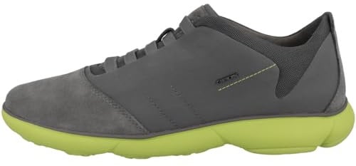 Geox U Nebula B, Scarpe da Ginnastica, Carbone Verde Lime, 39 EU