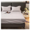 Premium Spannbettlaken 100% Tencel Lyocell Eukalyptusfasern Spannbetttuch for Allergiker Antibakteriell Ganzjahres Bettwäsche (Color : H, Size : Queen)