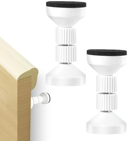 Vexquivera 2 PCS Headboard Stoppers Bed Wall Stoppers Bedside Antishake Telescopic Support Adjustable Threaded Bed Frame Headboard Stoppers Bed Headboard Stoppers Suitable for Home Room Wall Beds