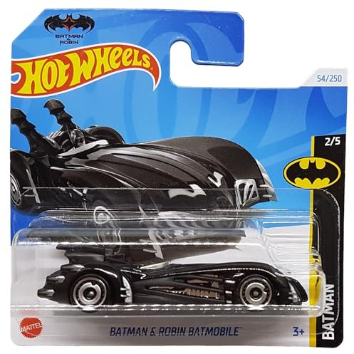 Hot Wheels - Batman & Robin Batmobile - Batman 2/5 - HRY54 - Short Card - DC - Mattel 2024