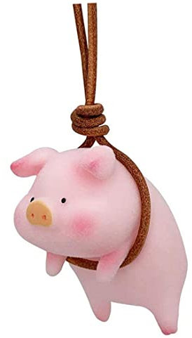 Pendentif De RéTroviseur de Voiture Cochon Porte-Bonheur Suspendu Accessoires D'IntéRieur de Voiture DéCoration Cochon Cadeaux Pour Filles Et Femmes 1