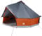 vidaXL Tipi Familienzelt 10 Personen, Campingzelt mit Netzwände, Wasserdicht Tipizelt mit E-Anschluss, Gartenzelt, Grau Orange 185T Polyester