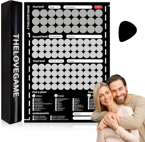 Meifiyu Love Game Poster - Sexstellungen Zum Rubbeln, 100 Date-Ideen für Paare, Lustige Interaktive Spiele, Geburtstagsgeschenke für Frauen