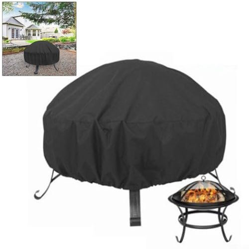 SMZhomeone Housse de protection pour brasero ronde et résistante - Imperméable - Pour l'extérieur et le jardin - 85 x 40 cm