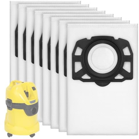 Vacuum Bags Compatible with Karcher WD2 8 Pack, Mellbree Vacuum Cleaner Bags Compatible with Karcher WD 2 Plus, WD 3, WD 3 Battery, KWD 1, KWD 2, KWD 3, MV 3, WD 3.200 to WD 3.800 M, SE 4001, SE 4002