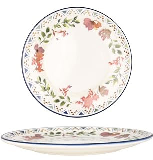 Bonna Assiette à dîner - Spring - Porcelaine - 25 cm - lot de 6